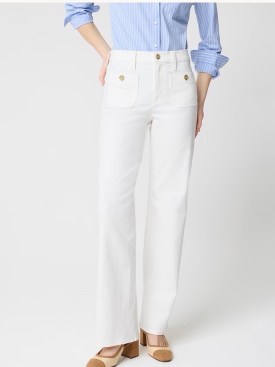 J. Crew Factory Denim - J CREW Slim wide-leg Sailor jean in all-day stretch SIZE 27 CG417